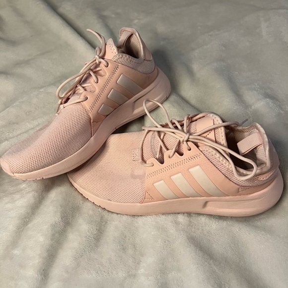 Baby Pink Adidas Tennis Shoes - Picture 1 of 5